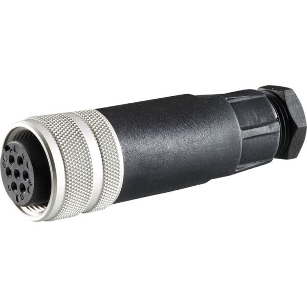Conectores para válvulas con enchufe redondo, de 6 polos + PE 7P Z31, Plastico